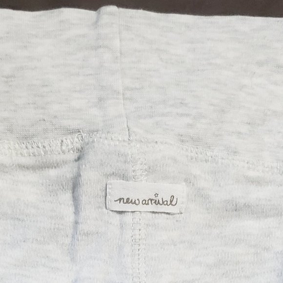 H&M Leggings Organic Cotton With Feet Grey New Arrival Tag On Bum 4-6 Month Size - Picture 5 of 5